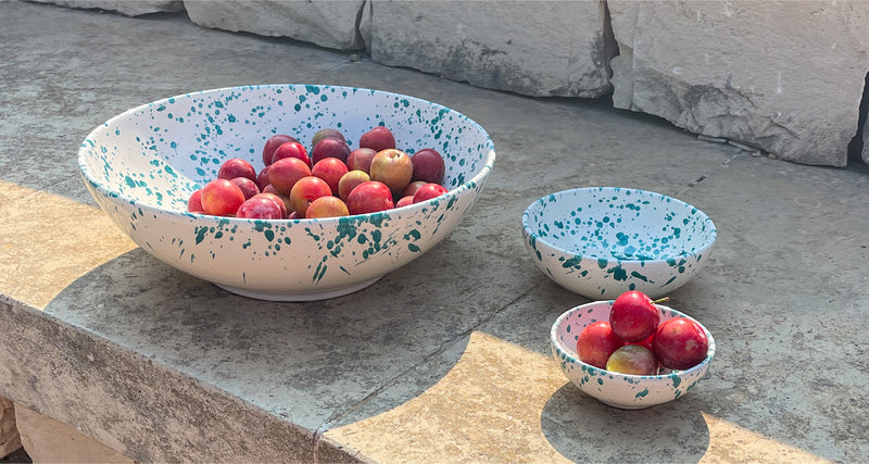 Obstschalen von STUDIO SICILY, die Keramikschalen sind von Hand bemalt und jedes Stück ist einzigartig