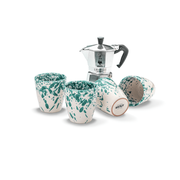 Becher-Set aus 4 Tassen der Noto Kollektion von STUDIO SICILY