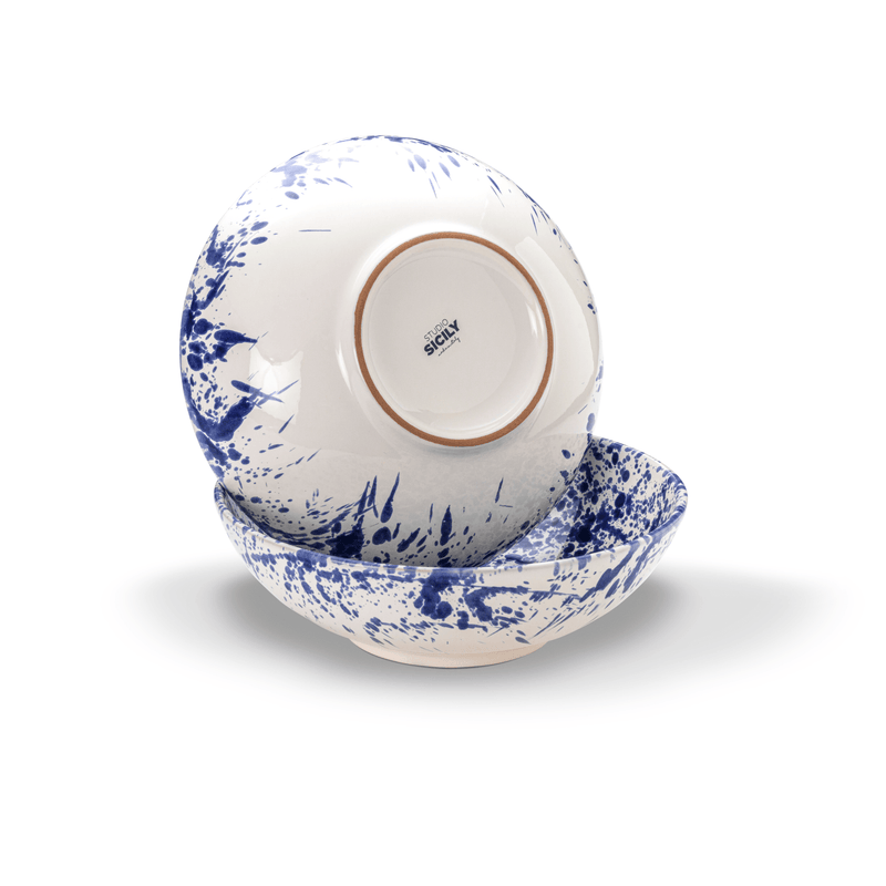 STUDIO SICILY blaue Servierschale medio Palermo für Salate, Bowls, Grillen usw. online kaufen