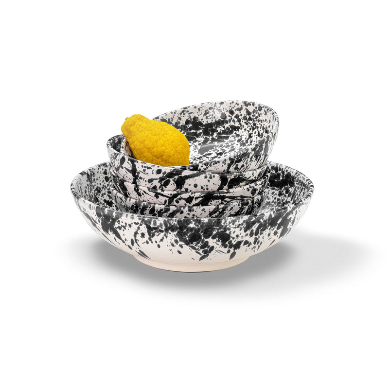STUDIO SICILY - Pastaschalen und Servierschalen im Bundle als Spaghettata Set für 4 in schwarz aus Catania Kollektion online kaufen